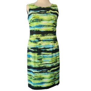Jones Studios Sleeveless Summer Career Ware Midi Dress Size 4 Sheath Dress